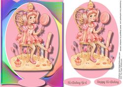Cup Cake and Lollypop Party Girl