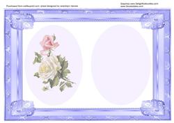 Lovely Lilac Incert with a Rose