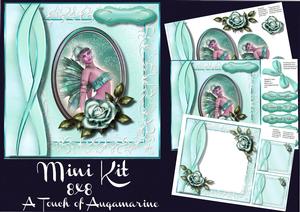 Mini Kit 8x8 a Touch of Aquamarine
