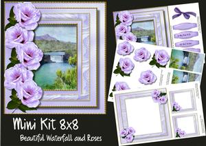 8x8 Mini Kit Beautiful Waterfall and Roses 
