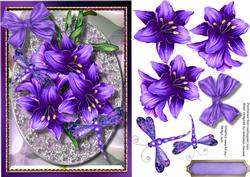 Beautiful Dragonfly's and Lilac Flowers 
