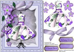 Beautiful Dress and Lilac Blossom