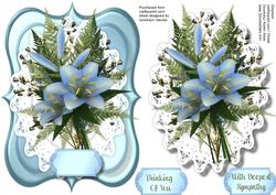 Birthday , Get Well or Sympathy, Blue