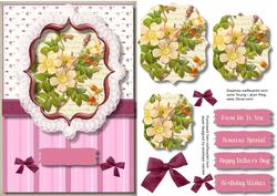 Beautiful Lace Bracket and Cream Roses