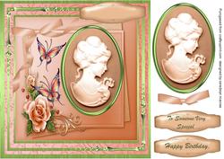 Beautiful Cameo and Butterflys 