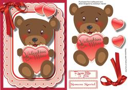 Lovely Valentines Bear with Love Hearts
