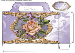 Lovely Pale Lilac Tote Bag with Roses