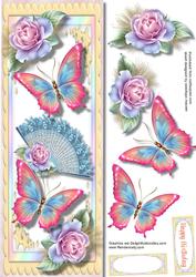 D.l. Butterfly's and Blush Roses