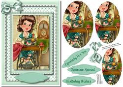 The Busy Seamstress at Work