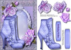 Lovely Quilted Buckle Boot and Roses
