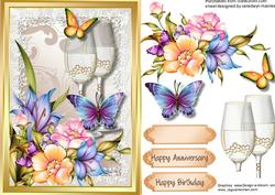 Beautiful Butterfly's and Glasses 