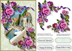 Beautiful Roses and Scene