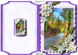 Print, Cut, and Fold, Lovely Country Scene