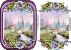 Beautiful Card and Topper with Morning Glory