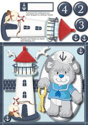 Sailor Bear at the Seaside
