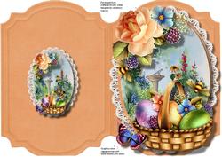 Print, Cut, and Fold , Beautiful Easter Basket