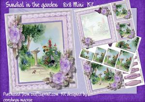 8x8 Mini Kit . Sundial in the Garden