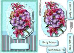 Beautiful Bouquet in a Bracket Frame