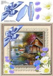 Beautiful Daisy.s, Cornflowers, and Scene