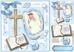 Beautiful Christening Card for a Boy