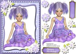 Beautiful Sammy in Her Lilac Dress