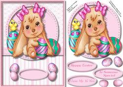 Gorgeous Bunny with the Easter Eggs.