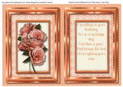 Incer, with Verse and Apricot Roses