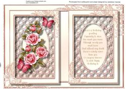 Incert with Verse on Lattace Lace
