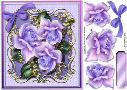 Beautiful Lilac Roses and Babys Breath