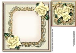 Incert with Cream Roses
