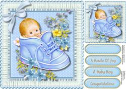 A Bundle of Joy in a Bootie ( Boy)
