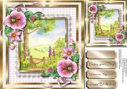 Beautiful Foxgloves and Pansy's at the Style
