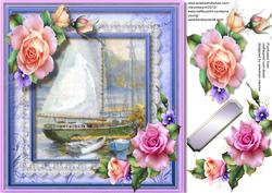 Beautiful Summer Roses and Scene