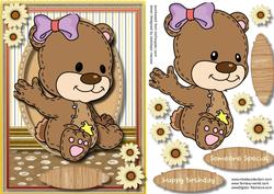 Beautiful Litle Stitchad Bear