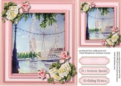 Lovely London Eye with Roses