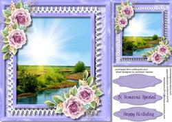 Beautiful Scene with Oink Roses