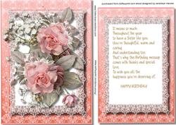 Sister, Topper with Incert and Verse