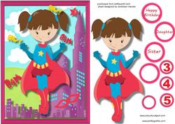 Super Girl Hero in the Sky