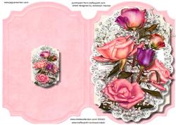 Print, Cutand Fold , Joy of Roses
