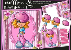 8x8 Mini Kit Miss Modern Girl