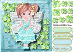 Cute Fairy Frae in Aqua