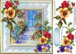 Beautiful Pansy's and Lace