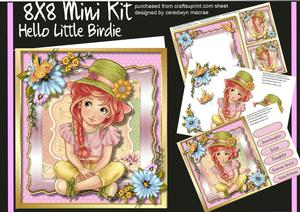 8x8 Mini Kit , Hello Little Birdie