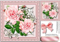 Stunning Pink Roses in a Kadaire Frame 