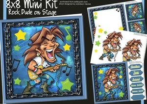 8x8 Mini Kit , Rock Dude on Stage 