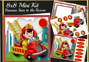 8x8 Mink Kit Fireman Sam to the Rescue
