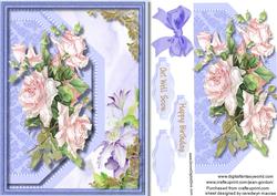 Beautiful Roses in a Envelope Frame