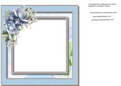 Incert Blue Porceline Roses