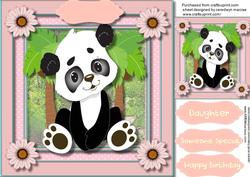 Lovely Cute Panda Girl