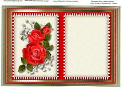 Incert with Red Roses